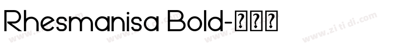 Rhesmanisa Bold字体转换